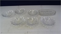 Glass Bowls and Tray
