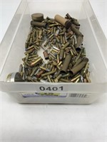 box of misc brass shells ammo