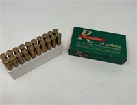 Remington vintage box 30-30 brass cartridges ammo