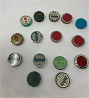 Jar of percussion caps vintage tins