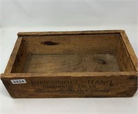 Vintage wooden box 8x16 nice tongue grooves