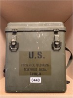 US Army issue metal communication box - empty