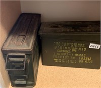7.62 mm ammo case and 30 cal M1 ammo box