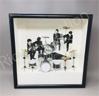 Beatles shadow box display 15" x 15" x 4"