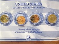United States Golden Presidential dollars