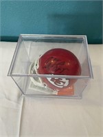 Autographed KC Chief Miniature Helmet
