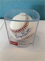 Autographed Baseball in case