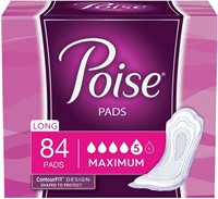 Poise Incontinence Pads (2 Packs of 42)