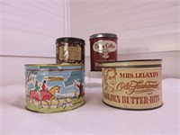 Set of Vintage Candy Tins