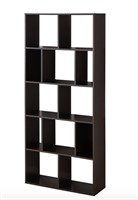 12 Cube Square Shelf Bookcase, Espresso BOX DAMAGE