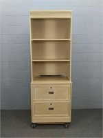 Stanley Lateral File Cabinet W Hutch Top