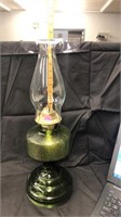 green oil lamp