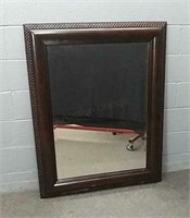 Lexington Large Beveled / Wood Framed Mirror