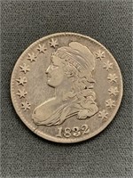 Nice Grade 1832 Bust Silver Half Dollar