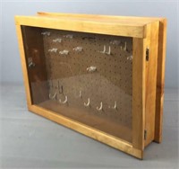 18 X 27 X 6 Wood / Glass Display Case