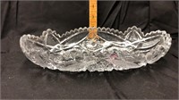 11 inch Nucut oval glass bowl