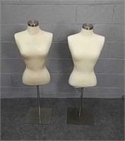 2x Mannequin Torso On Stand