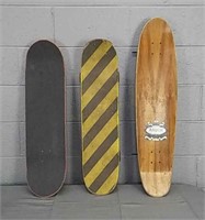 Lot 3 Skateboard Decks - 1 Has Wheels