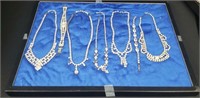 Display Case Full Of Rhinestone Jewelry Case