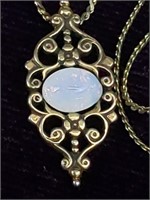 Crown Trifari Opal ? Necklace