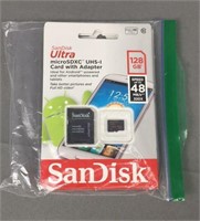 3x 128gb Microsdxs Uhs-1 Card W/ Adapter