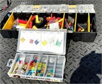 2 Containers w/ Electrical Supplies