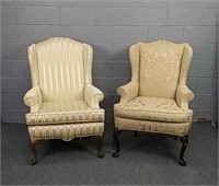 2x Wing Back Chairs