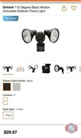 Motion security lights