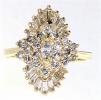 14kt Gold Quality 1.00 ct Diamond Cocktail Ring