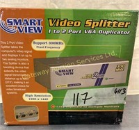 Smart View Video Splitter 
1 - 2 Port VGA...