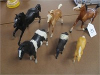 6 COLLECTIBLE TOY HORSES