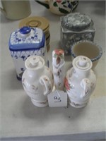 COLLECTION OF PORCELAIN AND TIN