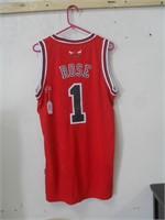 CHICAGO BULLS ROSE JERSEY-STAINED
