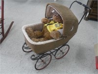 DOLL BUGGY WITH COLLECTIBLE BEAR