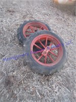 (2) 8.3/24 TIRES-RIMS-HUBS