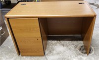 HON 2 Piece Desk & Filing Cabinet  48" w x 24" d