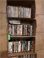 SEVERAL BOXES OF DVD MOVIES
