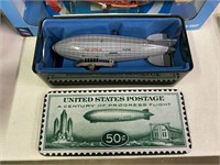 "A Century of Flight" Airship Model with Tin Box