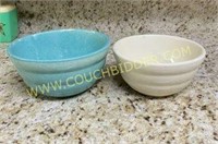 Blue & White beehive ringware crock Bowl Set
