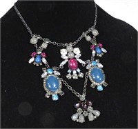 Vintage Style Statement Necklace & Earrings Set