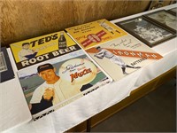 Vintage Style Baseball Advertising Signs (4)