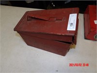 METAL ARMY BOX AND TOOLS