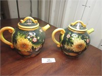 Stoneware Sunflower Tea Pots