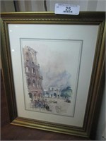 Framed Italian Scenes Print