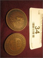 1911 and 1927 Australia Pennies