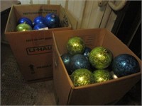 Two Boxes Full of Large Ornaments