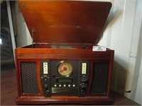 Victrola Wood Cabinet Stereo