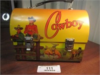 Metal Camel Back Cowboy Lunchbox