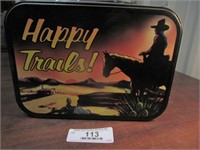 Metal Happy Trails Lunch Box