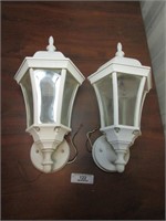 Set of Two Coach Style Light Fixtures